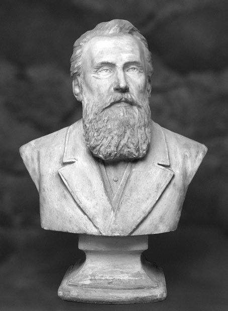 Plaster bust of Hans Leoke.