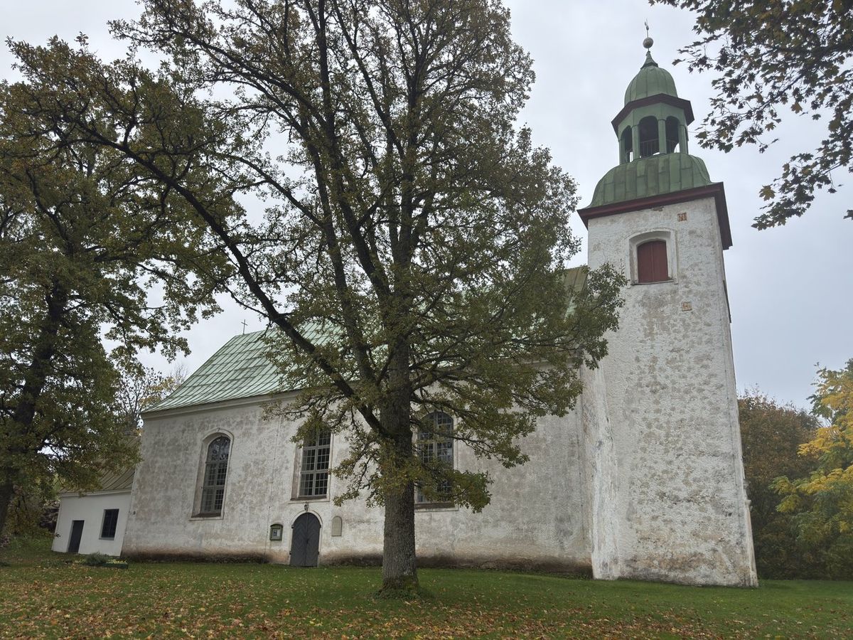 St Peter’s Church, Karksi, built in 1778 on the old castle site: the Koiks’ parish church, where Ida was confirmed in 1926.