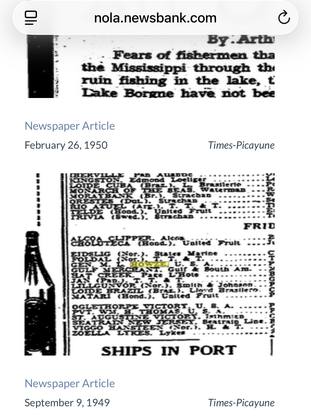 The Times-Picayune shipping column of 9 September 1949, listing the General R. L. Howze at New Orleans.