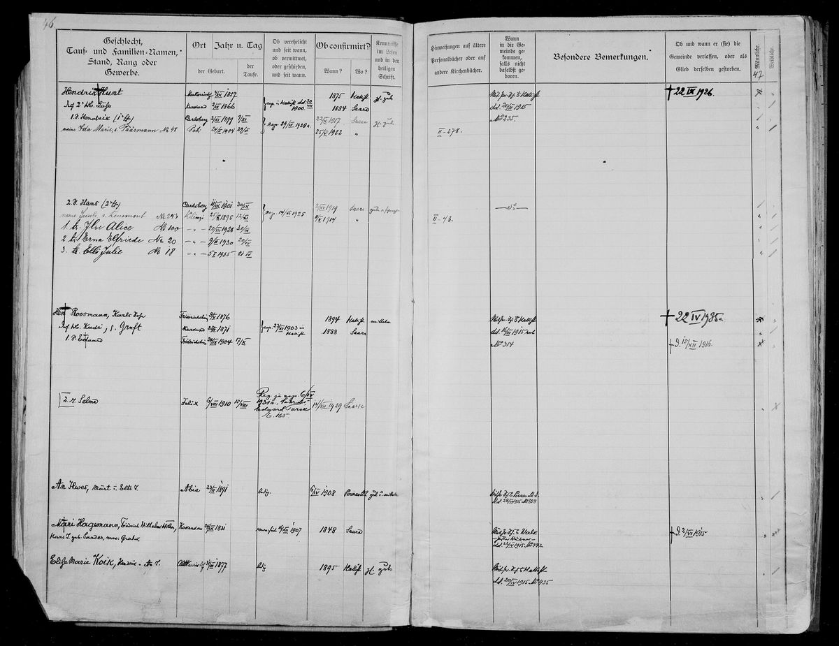 Scan of Saarde household books: Koik pages 1 of 7 (Jaan Koik b. 1842 and family)
