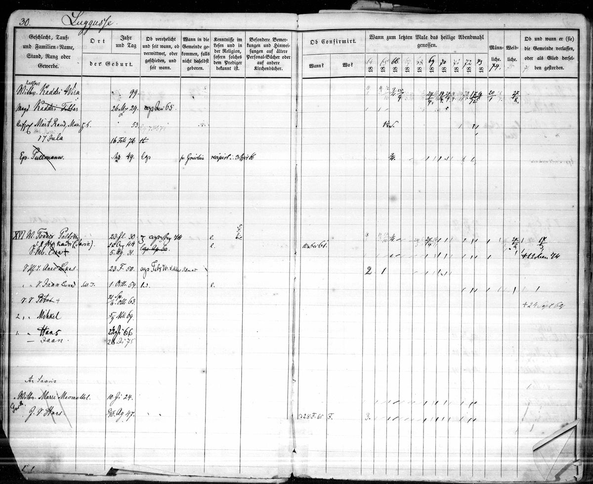 Scan of Viljandi p30 (Luggusse): Paltser household