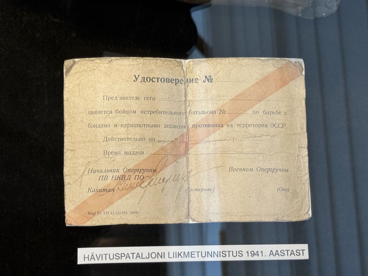 Viljandi Museum display, set 2 no. 3