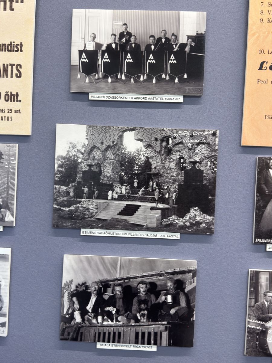 Viljandi Museum display, set 2 no. 8: Salome in castle ruins 1920