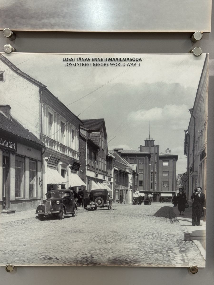 Viljandi Museum display, set 2 no. 14: Lossi street before WWII