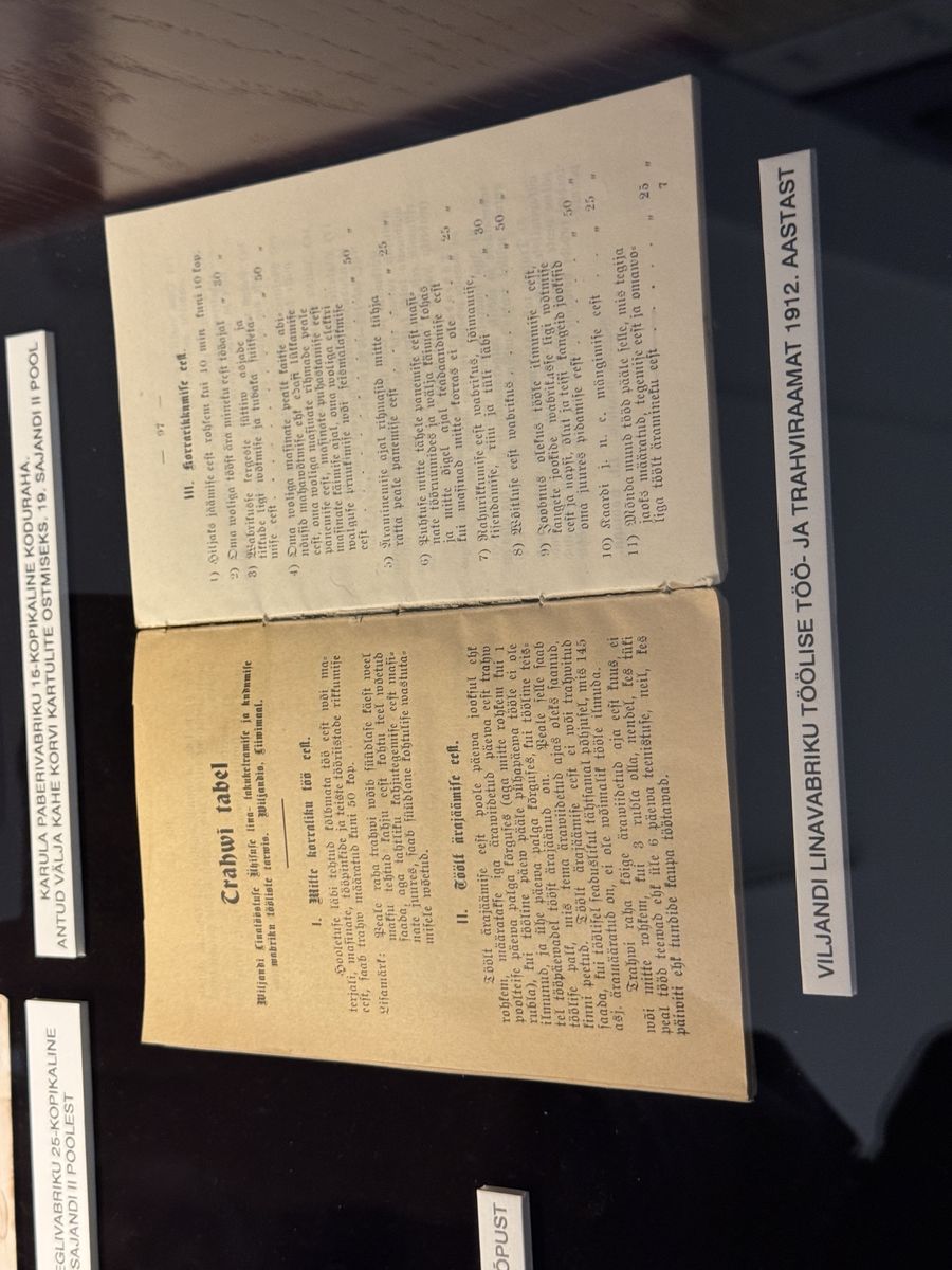 Viljandi Museum display, set 3 no. 10
