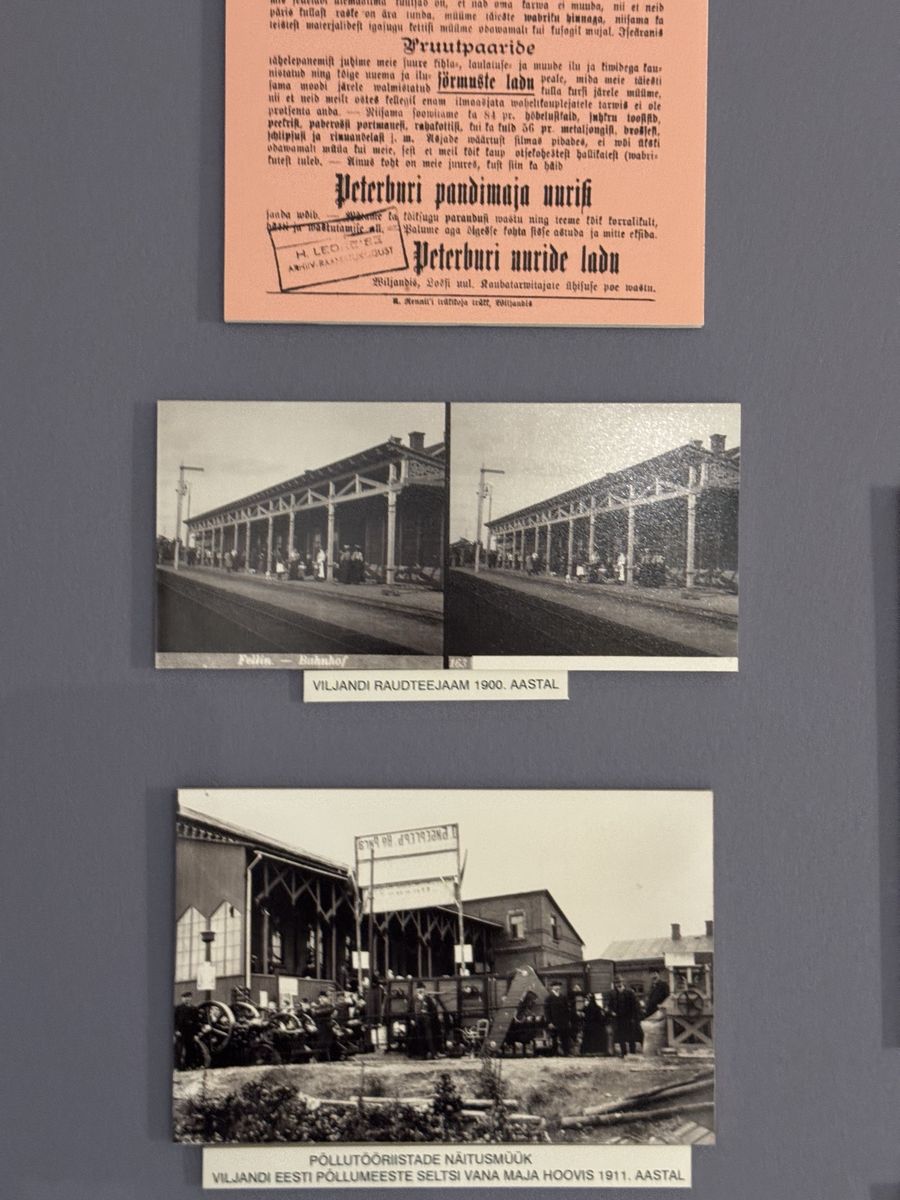Viljandi Museum display, set 4 no. 1