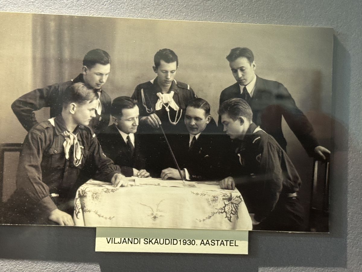 Viljandi Museum display, set 4 no. 9: Viljandi scouts 1930s