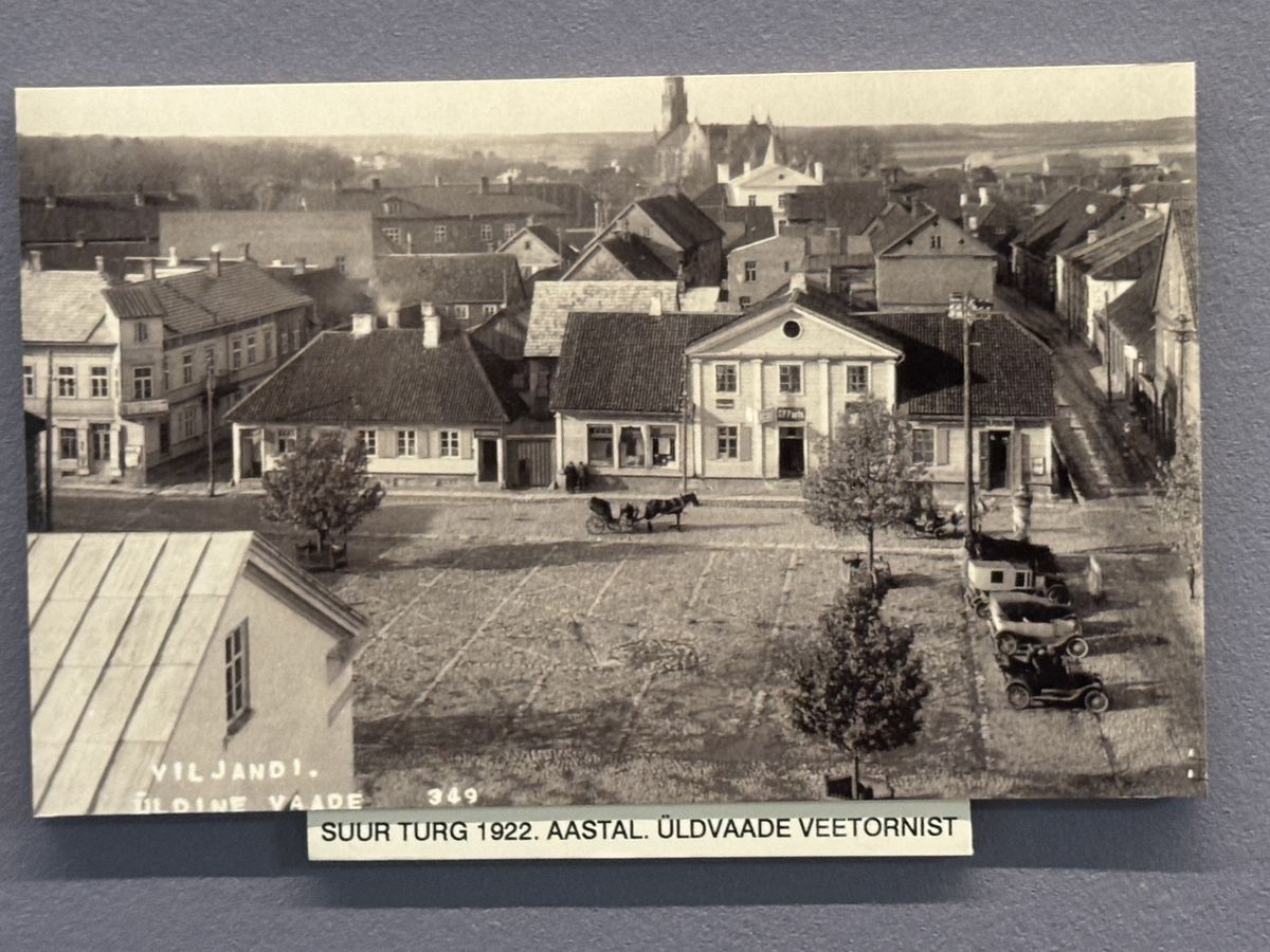 Viljandi Museum display, set 4 no. 20: Big Market 1922 from water tower