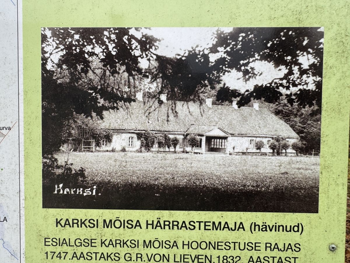 Karksi battle board: manor house c1914