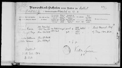 Helme household books: Koik pages 13 of 13 (other Koik families)