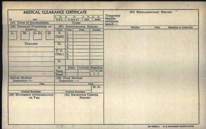 Elmar Koik: DP registration card, back