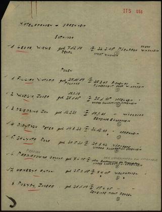 Uffenheim district handwritten deaths list: Virve (ITS 056)