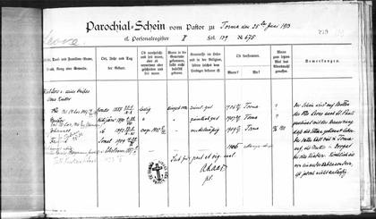Tartu Pauluse note: Friedrich Leoke, son of Gottlieb, born Vaiatu 1904