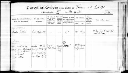 Tartu Peetri household: Heinrich Leoke, son of Otto and Ida, born 1920