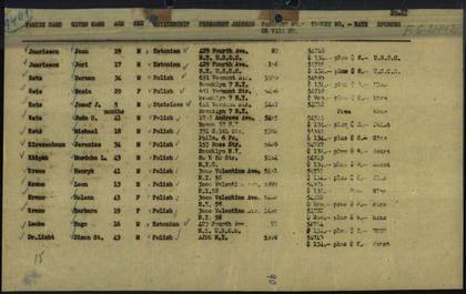 Hugo Leoke: USCC unaccompanied-children emigration list