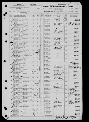 Manifest General W M Black, New York 30 Oct 1948: Elmar Oswald and Hilda (manifest no. 16, lines 2-3)